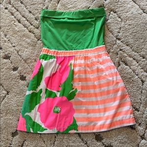 Lilly Pulitzer Strapless Minidress Sz. Med.